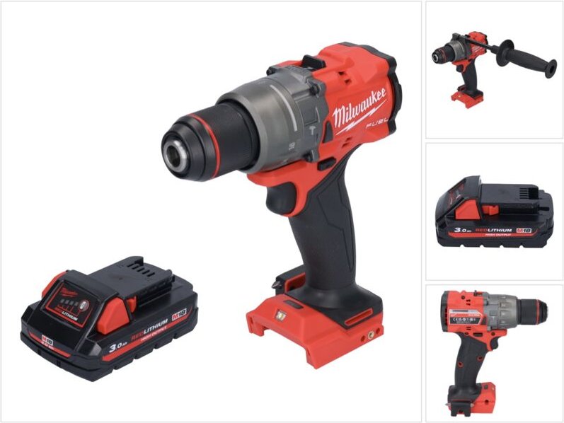 M18 FPD3-301 Akku Schlagbohrschrauber 18 v 158 Nm Brushless + 1x Akku 3,0 Ah - ohne Ladegerät - Milwaukee