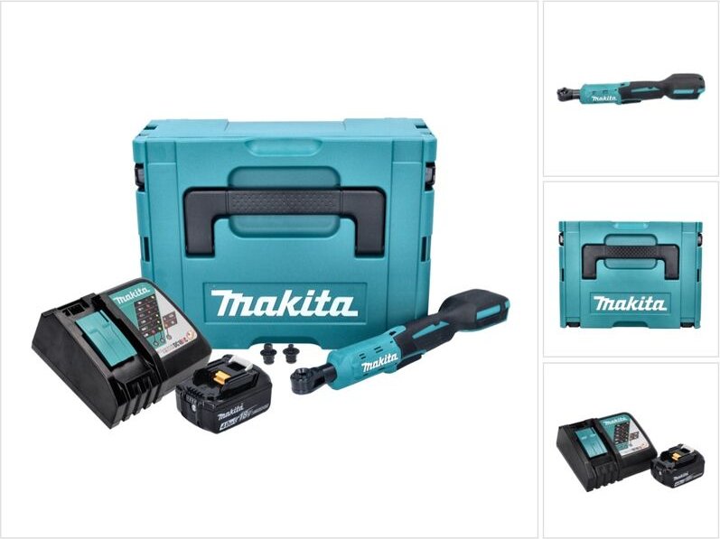 Thumbnail - Dwr 180 RM1J Akku Ratschenschrauber 18 v 47,5 Nm 1/4' 3/8' + 1x Akku 4,0 Ah + Ladegerät + Makpac - Makita