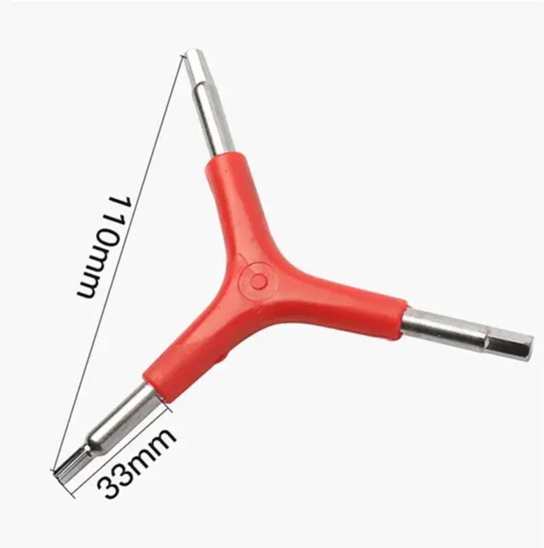 3-Wege-Y-förmiger Innensechskantschlüssel 4/5/6 mm, Reparaturschlüssel, Servicewerkzeug für Mountainbikes und Rennräder,...