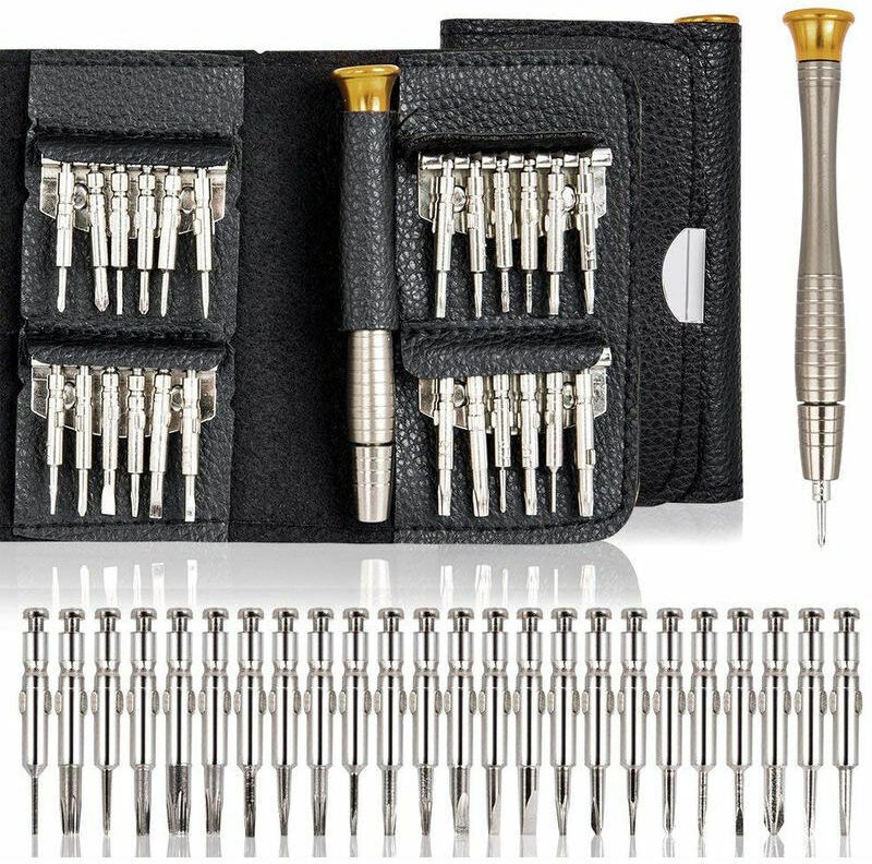 25-teiliges Schraubendreher-Set für PC, Brille, Handy, Uhr, Digitalkamera, Präzisionsschraubendreher-Reparaturset mit sc...