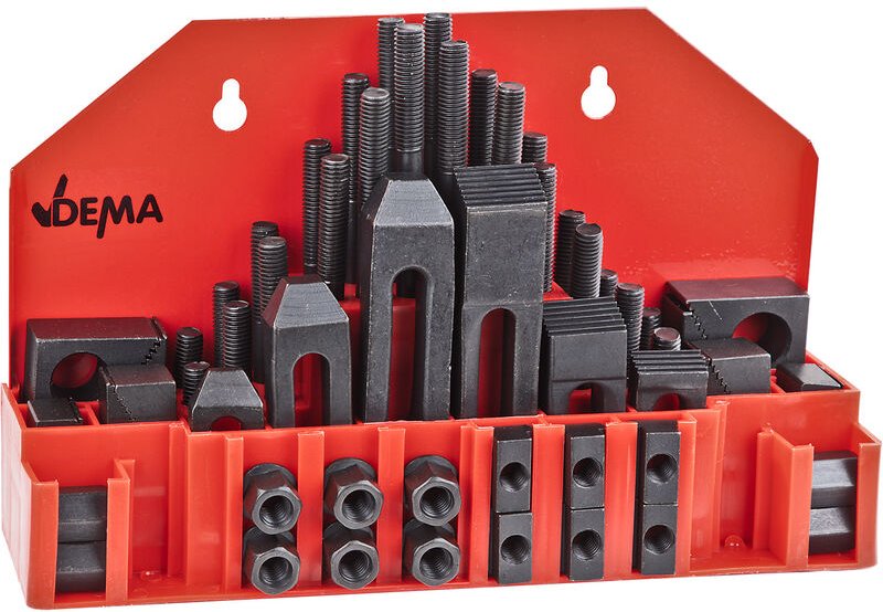 Spannelemente Spannwerkzeugsortiment Spannpratzen M12 58-teilig Aufspann Set