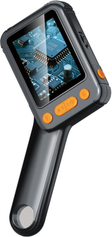 Microscopio digitale, schermo IPS 2,8 pollici, ingrandimento 500x, illuminazione LED 4 livelli, compatibile Windows e Ma...