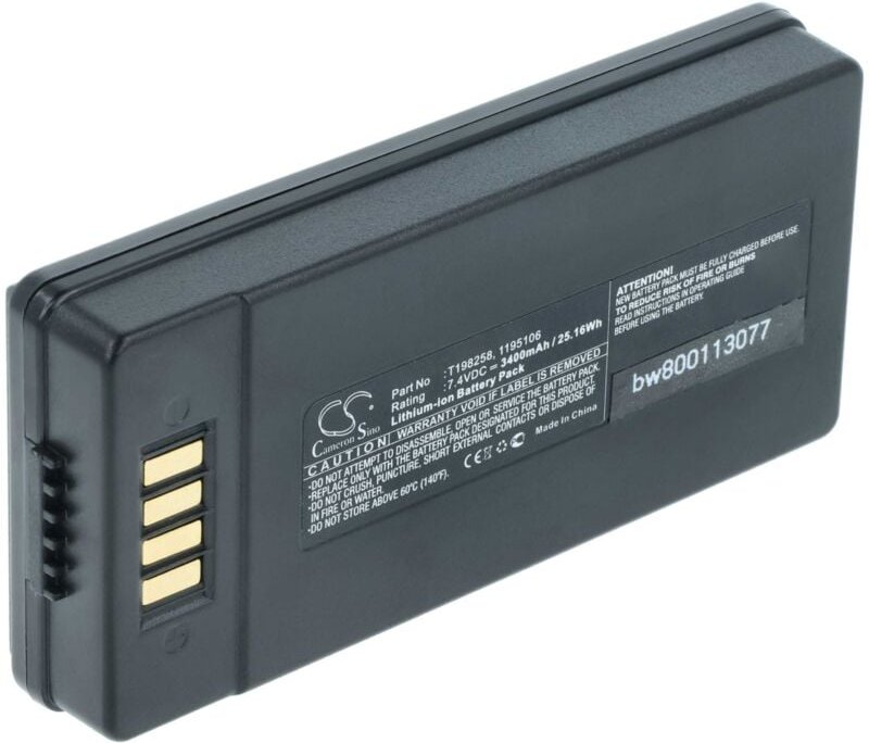 vhbw Akku Ersatz für Flir T198258, 1195106 für Wärmebildkamera (3400 mAh, 7,4 V, Li-Ion)