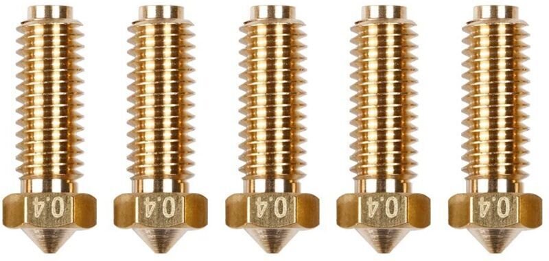 0,4 mm/1,75 mm 3D-Druckerdüse, hochtemperaturbeständig, verschleißfest, kompatibel mit Anycubic Kobra 2 (5 Stück)