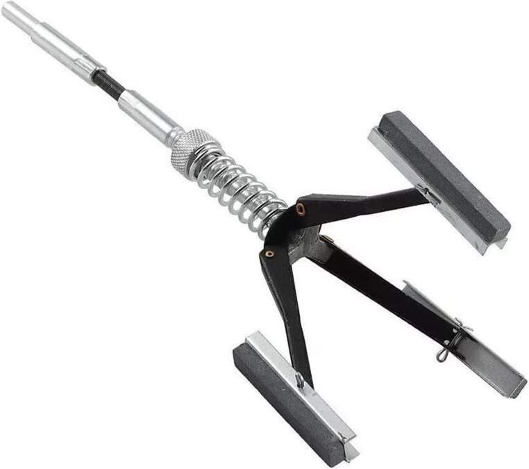 Dreiarmige Zylinderwerkzeuge mit Bohrungen von 32 bis 89 mm Rundschleifmaschinen Rundreibeinheiten elektrische Schleifwe...