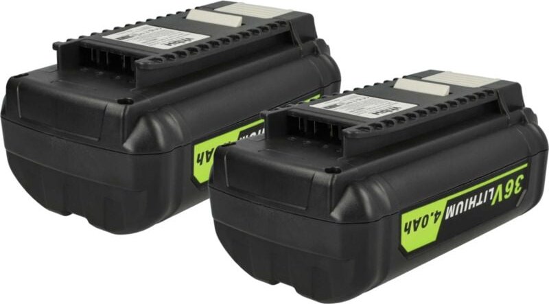 vhbw 2x Akku kompatibel mit Ryobi 40V 14 IN Brushless Chain Saw, 40V 20 IN Brushless Werkzeug (4000 mAh, Li-Ion, 36 V)