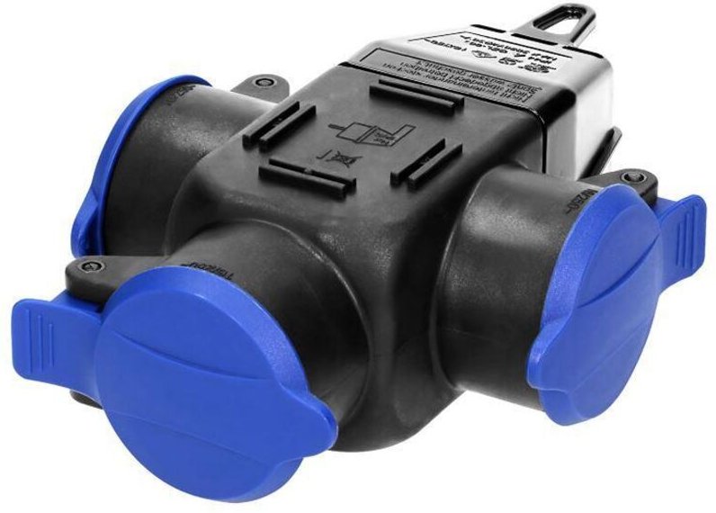 Spritzwassergeschützte Steckdosenleiste 3x2P+Z, 16A, IP44 OR-AE-1346(GS) Schuko