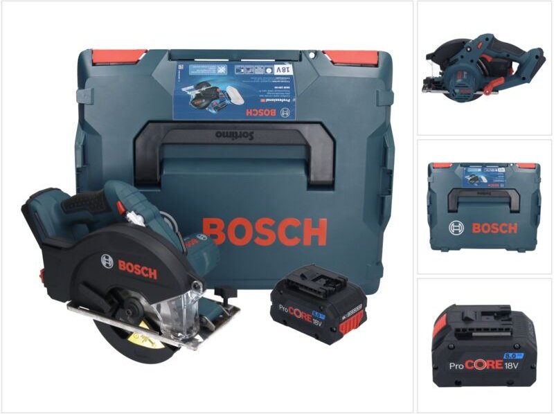 Thumbnail - Bosch gkm 18V-50 Professional Akku Metall Handkreissäge 18 v 136 mm Brushless + 1x ProCORE Akku 8,0 Ah + L-Boxx - ohne L...