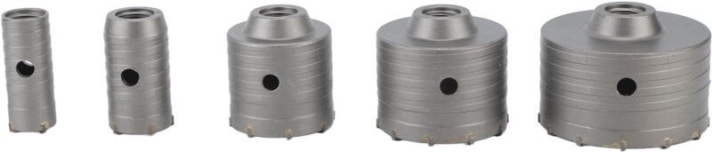 Eosnow 9-teiliger Beton-Lochsägen-Bohrer mit Schaft, 30 mm, 40 mm, 65 mm, 80 mm, 100 mm, Lochöffner-Schnitt-Bit-Set