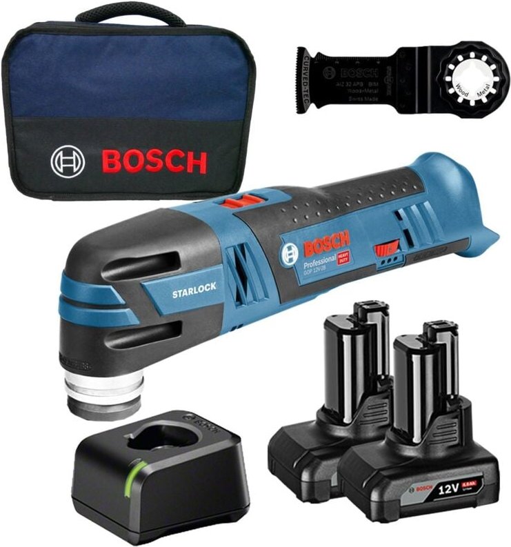Thumbnail - Bosch - Akku-Multi-Cutter gop 12V-28 / 2x 4,0 Ah Akku + Ladegerät im Softbag