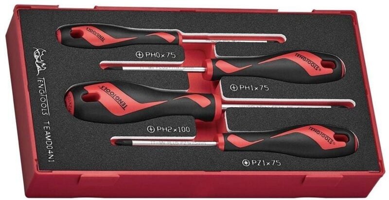 Teamd04n1 Kreuzschraubendreher-Satz, 4-Teilig - L-285460101