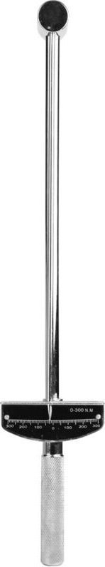 Hoher 1/2"-Drehmomentschlüssel mit Spitze und rutschfestem Griff für Kfz-Reparaturen.