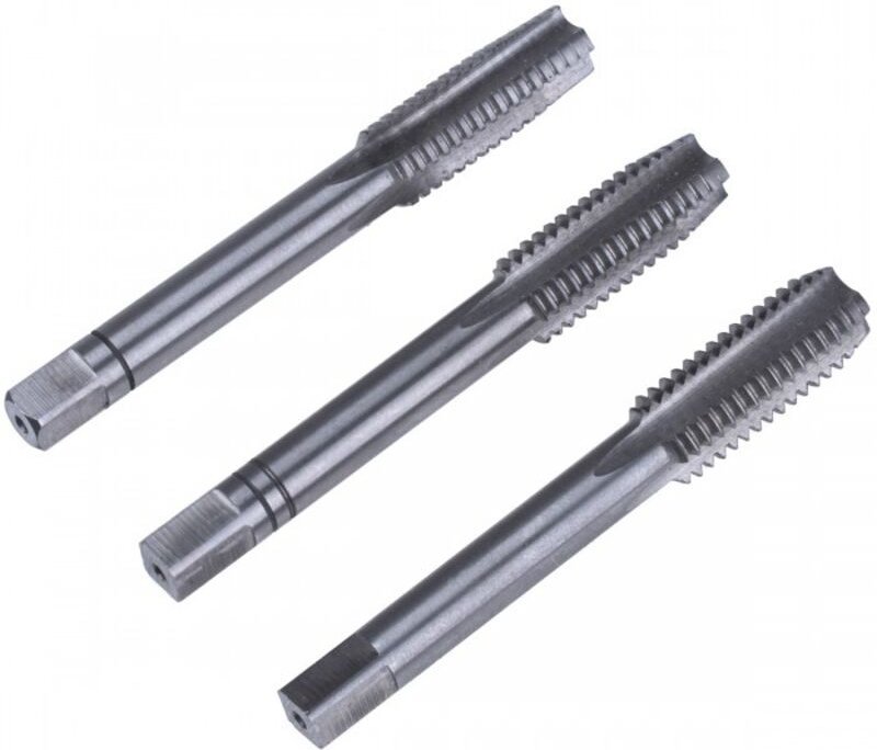 DEDRA M5 Gewindebohrer - 3er-Set - Werkzeugstahl