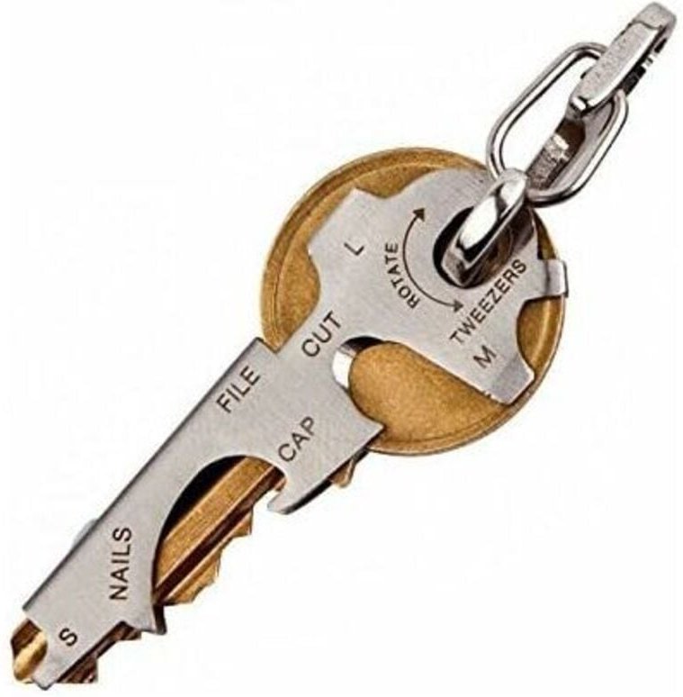 8-in-1-Multifunktionsschlüsselhalter mit Flaschenöffner, Schraubendreher und anderen Schlüsselwerkzeugen