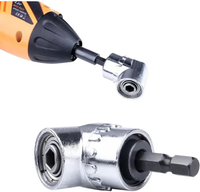 105-teiliges Winkelschraubendreher-Set, Steckschlüsselhalter-Adapter, verstellbare Bits, Winkelbohrer, Schraubendreher-W...