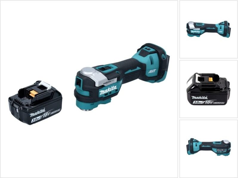 Dtm 52 F1 Akku Multifunktionswerkzeug 18 v Starlock Max Brushless + 1x Akku 3,0 Ah - ohne Ladegerät - Makita