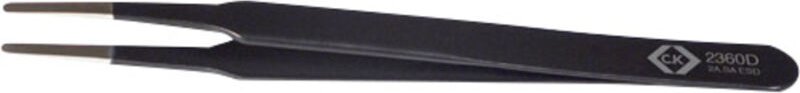 C.K T2360D ESD Pinzette 2a SA-ESD Flach-rund, fein 120 mm