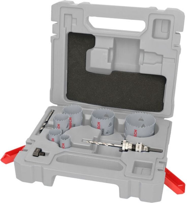Pro Lochsäge Multi Material Q-Lock Aufsteckhalter-Set, 10-tlg., Art.Nr. 2608901551 - Bosch