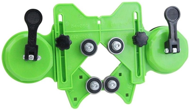 4–83 mm Lochsägenführung, Lochsägenführung, verstellbare Vorrichtung für Fliesen, Keramik, Glas, Marmor, Porzellan (grün...