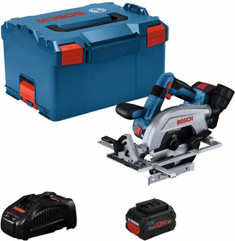 Bosch Akku-Kreissäge gks 18V-57-2 l, 2x 5,5 Ah ProCore + Ladegerät in l-boxx