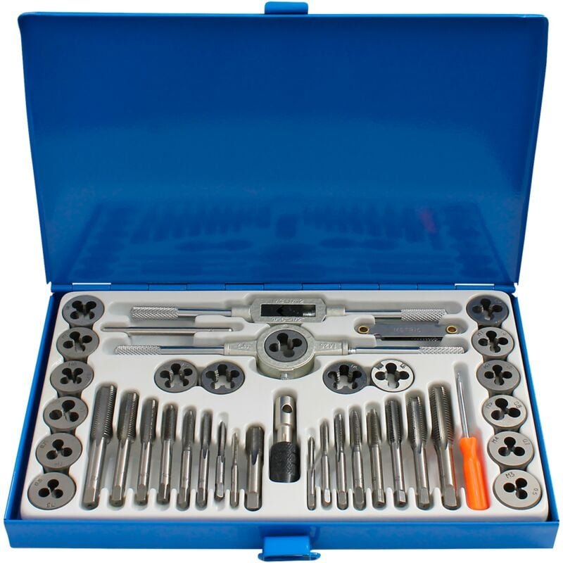 ETT - Gewindeschneidsatz 40 tlg., metrisch M3 bis M12, Wolframstahl, Industriequalität