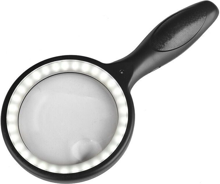 Lente d'ingrandimento da lettura 30X 60X con lente d'ingrandimento a 33 led - Lente d'ingrandimento gigante da lettura L...