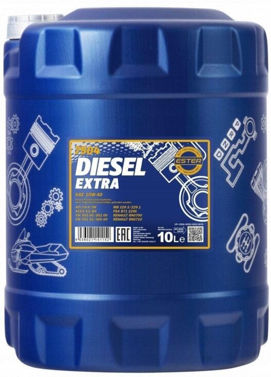 Mannol Diesel Extra 10W40 Motoröl 10 Liter