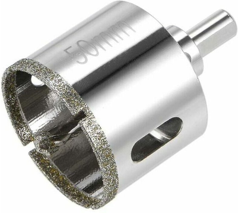 ZVD - Diamantbohrer für Lochsägen in Glas, Keramik, Porzellan, Fliesen 50 mm