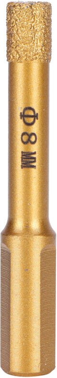 Diamantbohrer für Glas, Granit, Porzellan, Keramik, Marmor und Stein, 8 mm, hocheffizienter, glatt gewachster Kegelbohre...