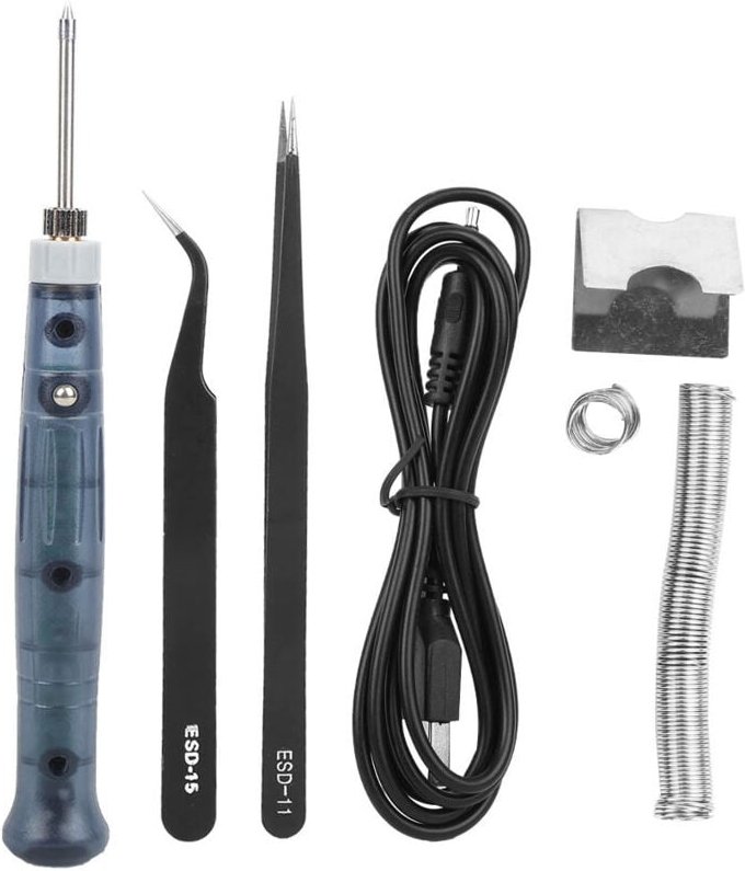 USB-Lötkolben-Set, verstellbares Lötkolben-Set, tragbares elektrisches Lötkolben-Reparaturwerkzeug für den Außenbereich