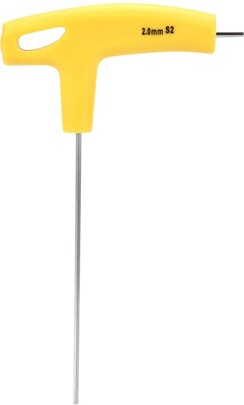 Sechskantschlüssel aus S2-Legierungsstahl mit T-Griff, Wartungswerkzeug H2.0, 100 mm L-förmiger Schlüssel