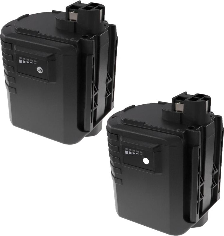 Extensilo - 2x Akku Ersatz für Würth wa 24V für Elektrowerkzeug (3300 mAh, NiMH, 24 v)
