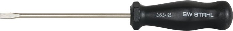 SW-Stahl 30103L Schraubendreher mit Schlitz I 6 mm x 125 mm I Schlitz Schraubenzieher I Schraubendreher Werkzeug I mit C...