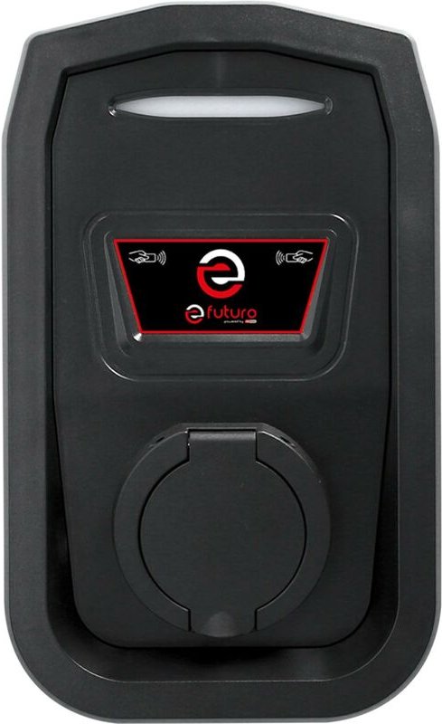 Thumbnail - Efuturo Wallbox mit Typ 2 Steckdose, 1 Phase, bis zu 7,4 kW, 32 a, 230 v, Mode 3, mit rfid Zugangskontrolle, ohne Stromz...
