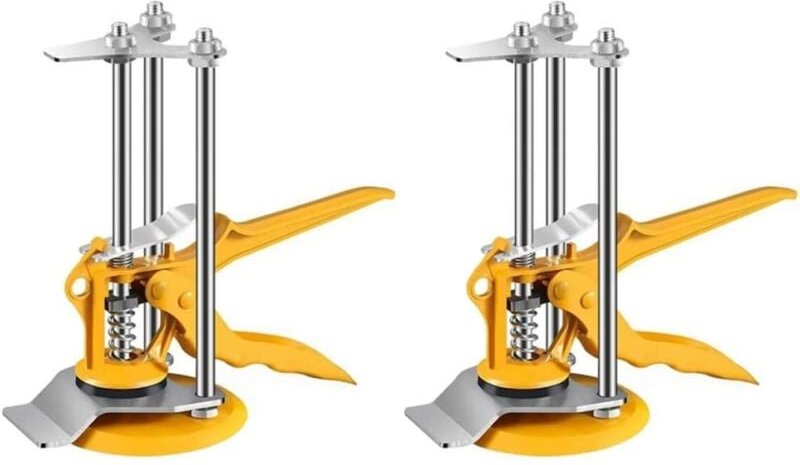 Hebepositionierer, multifunktionaler Fliesenregler, manueller Arm, tragbare Klemmwerkzeuge, 2 Stück, Werkzeugzubehör