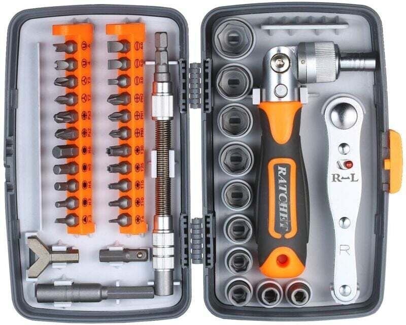 38-teiliger Präzisions-Ratschenschraubendrehersatz, magnetisches Schraubendreher-Set, Elektronik-Reparatur-Werkzeugsatz ...