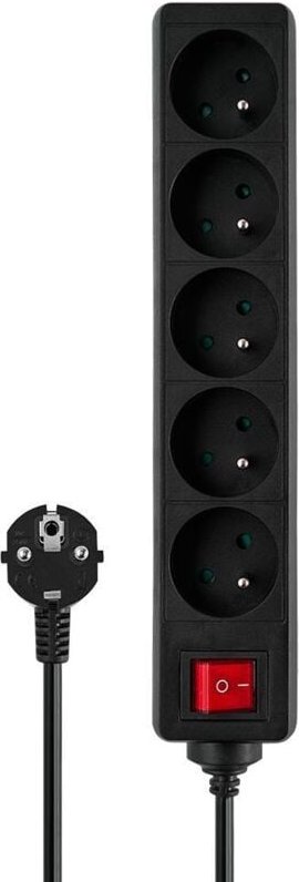 Savio LZ-03 Steckdosenleiste, 5 Steckdosen, 5 m