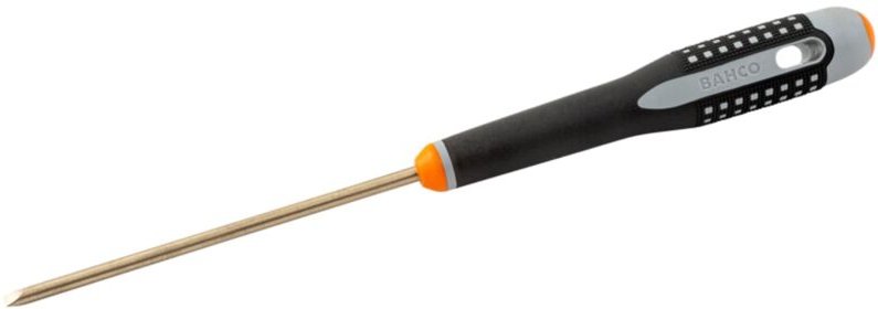 Bahco ERGO Schraubendreher aus Aluminiumbronze für Schlitzschrauben, Elektrikerklinge, funkenfrei, 1,6 mm x 10 mm x 300 ...