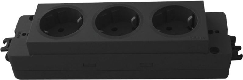 Evoline - Express Steckdosenleiste Steckose 3-fach Schukosteckdose 16A 3680 Watt