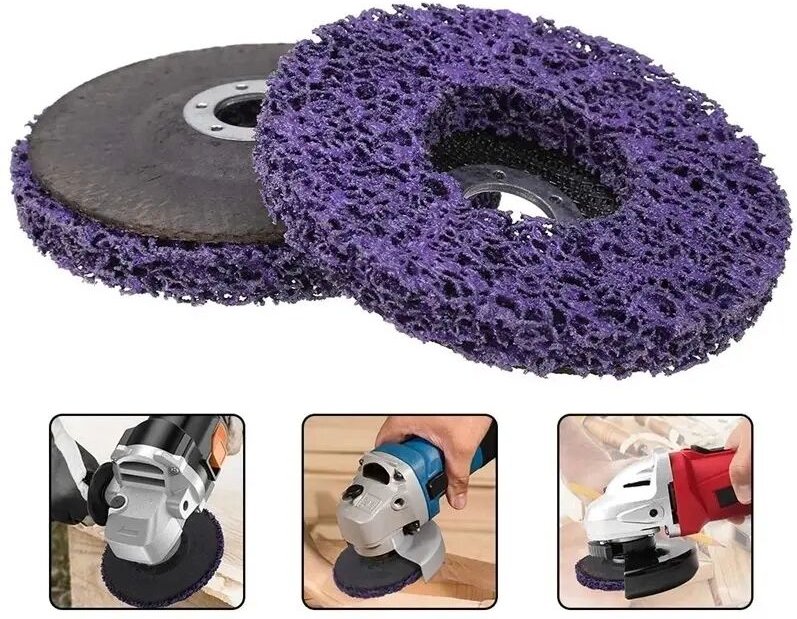 Schleifscheiben für Winkelschleifer, 125 mm, 5-teilig, lack- und rostbeständig, reinigend, für Autos, langlebige Schleif...