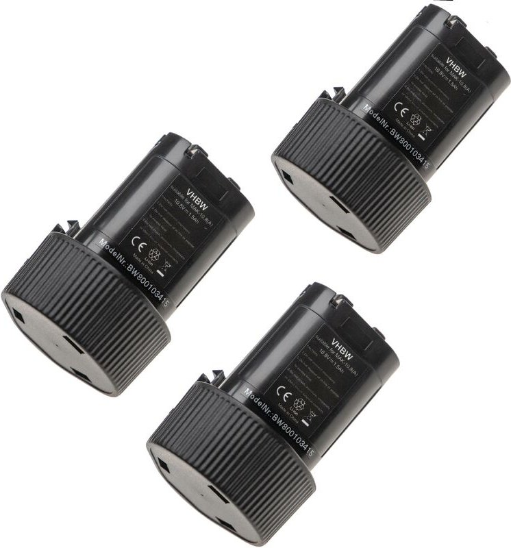 vhbw 3x Akku kompatibel mit Makita JR102D, JV100DZ, JR102DWE, JV100, JR102DZ, JV100DW, LC01Z, LC01 Werkzeug (1500 mAh, L...