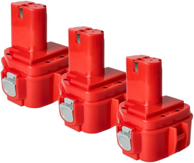 Thumbnail - 3x Akku kompatibel mit Makita 8281DWAE, 8271DWE, 8271DWPE, 8271DWPE3, 8413D, 8413DWDE, 8413DWAE Werkzeug (1500 mAh, NiMH...