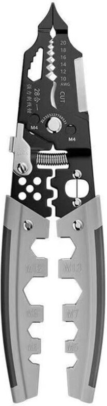 28-in-1 Multifunktions-Abisolierzange, Trennvorrichtung zum Festziehen, Verschrauben, Abisolieren und Schneiden von Kabe...
