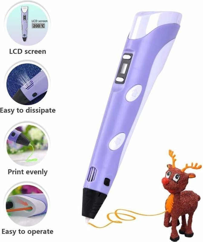 3D-Druckstift – 1,75 mm abs- und PLA-kompatibler 3D-Druckstift