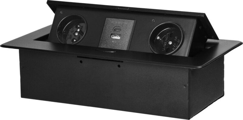 Orno OR-GM-9034 B Möbelsteckdose schwarz 3680 W