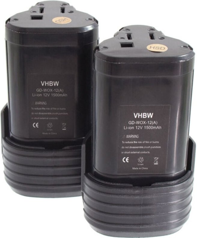 Thumbnail - Vhbw - 2x Akku Ersatz für Worx WA3503, WA3509 für Werkzeug (1500 mAh, Li-Ion, 12 v)