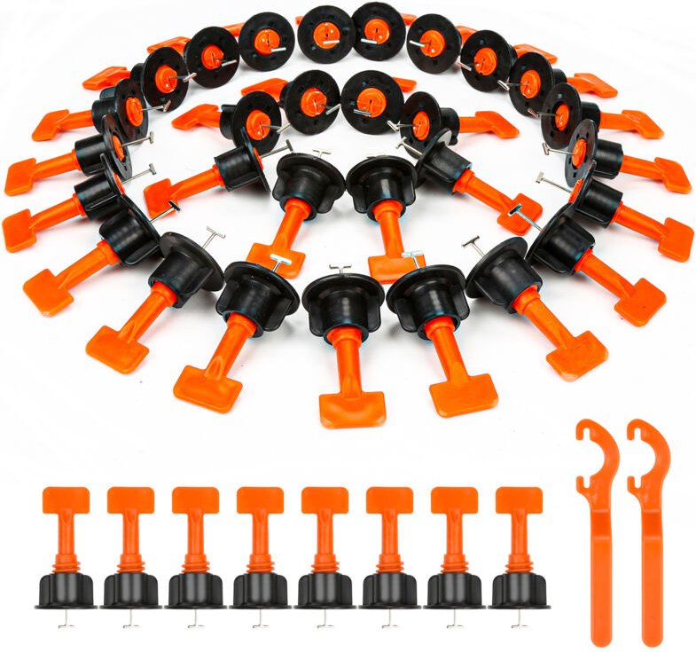 Randaco Wiederverwendbar Fliesen Nivelliersystem,Platten Nivelliersystem,Fliesen Keile Kunststoff, Leveling System, für ...