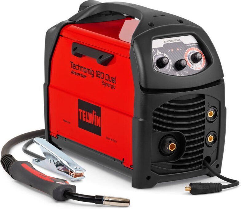 Inverter Multiprozess-Schweißgerät Technomig 180 Dual Synergic - 230V - telwin - 816075
