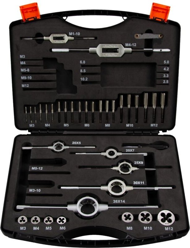 Projahn Gewinde Schneidzeug Satz HSS-G 37-tlg. M3-M12