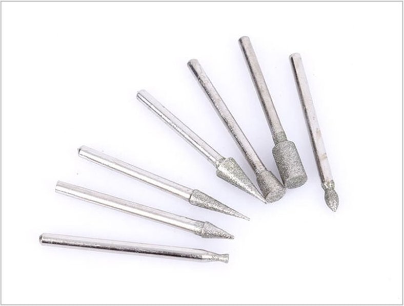 50-teiliges Diamantbohrer-Set, Schleifkopf für Rotationswerkzeuge, Bastelarbeiten, Stein-, Marmor- und Porzellanbearbeit...